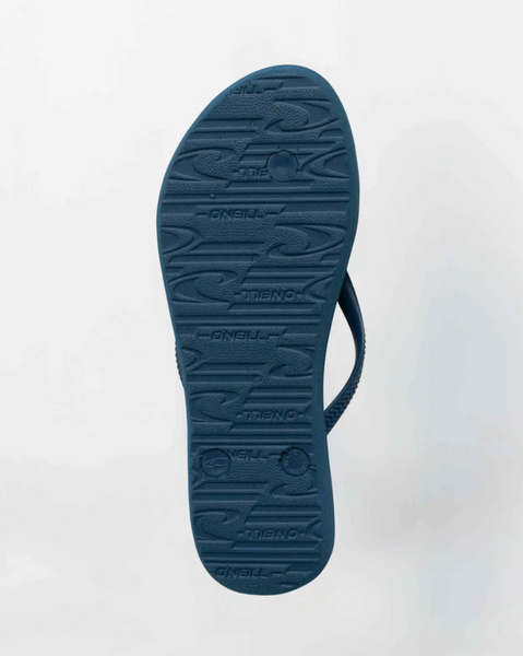 O'Neill Solana Womens Thongs Blue Floral