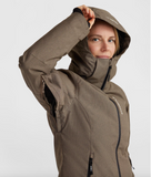 Oneill Stuvite Melange Wmns Jkt Concrete