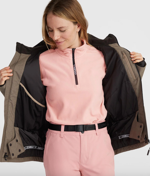 Oneill Stuvite Melange Wmns Jkt Concrete