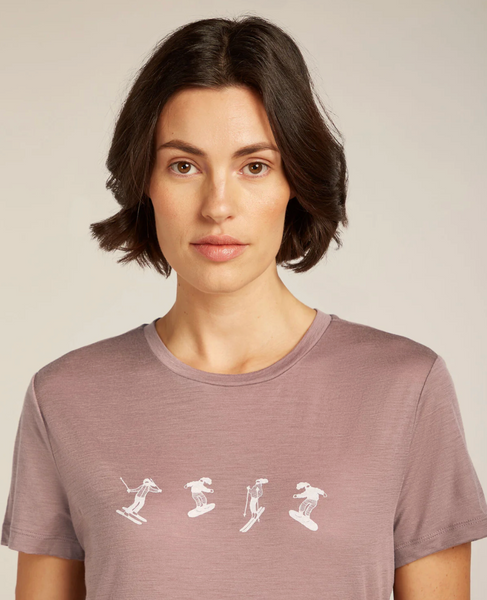 Icebreaker Womens 150 Tech Lite Snow Day T Shirt