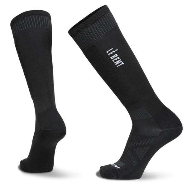 LeBent Logo Targeted Cushion Snow Sock Black
