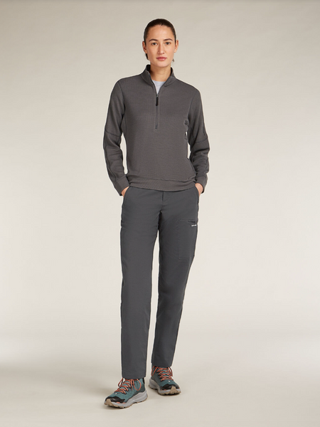 Icebreaker Wmns 260 Waffle Knit Wander Long Sleeve Half Zip