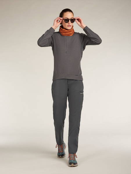 Icebreaker Wmns 260 Waffle Knit Wander Long Sleeve Half Zip
