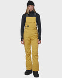 Rojo Wmns Snow Day Bib Pant Popcorn Ochre Pinstripe