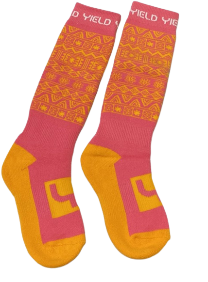 Yield Kids Snow Sock Pink