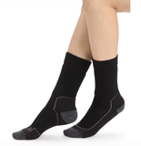 Icebreaker Wmns Hike+ Medium Crew Sock Black/Monsoon