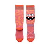 LeBent Kids Monster Party Snow Sock Strawberry Pink