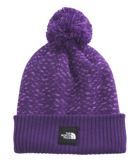 The North Face Girls Chevron Pom Beanie