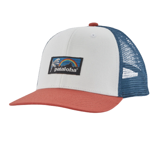 Patagonia Kids Trucker Hat Patalokahi Label: Birch White