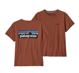 Patagonia Womens P-6 Logo Responsibili-Tee Quartz Coral