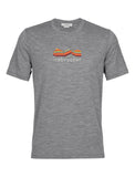 Icebreaker Mens Tech Lite II SS Tee Mountain Geology Grey Heather