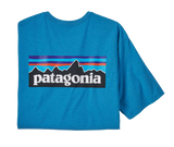 Patagonia Mens P-6 Logo Responsibili-Tee Anacapa Blue