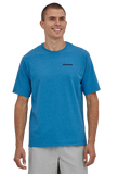 Patagonia Mens P-6 Logo Responsibili-Tee Anacapa Blue