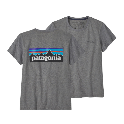 Patagonia Wmns P-6 Logo Responsibili-Tee Gravel Heather