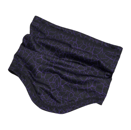 Oakley Printed Neck Gaiter Violet/Black Crackle Print