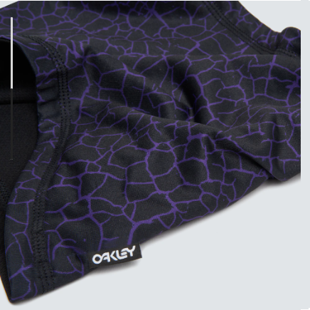 Oakley Printed Neck Gaiter Violet/Black Crackle Print