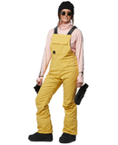 Rojo Wmns Snow Day Bib Pant Popcorn Ochre Pinstripe